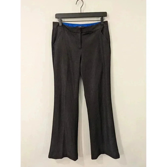 Tahari Women's Dress Pants Size 6 Black Polyester‎ Rayon Blend With Flared Leg - Picture 1 of 9
